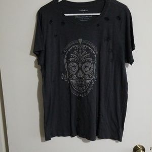 Torrid distressed shirt